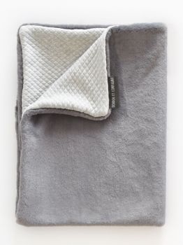 DC3721 - PLAID MOSAÏQUE - anthracite - BIENTÔT DISPO