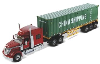 DCM71045 - INTERNATIONAL Lonestar Day cab 6x4 avec porte container et container CHINA SHIPPING