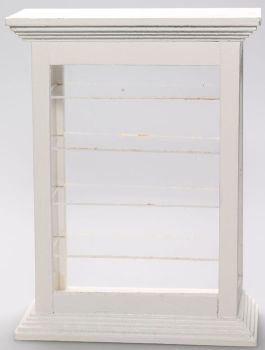 DELLPM003 - Vitrine miniature 4 étagères pour maison de poupée dimension L10 x P4,5 x H13,5 cm