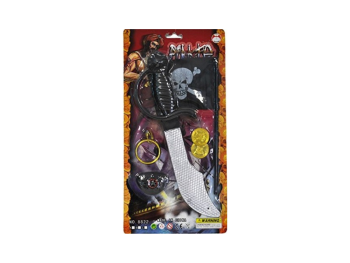 LPE50416 - Kit de pirate avec drapeau, machette et accessoires
