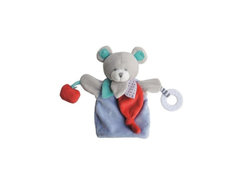 DC3005OURS - Marionnette Ours Bleu 30 cm