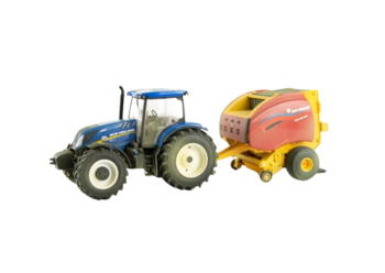 ERT13966SALI - NEW HOLLAND T6.180 avec presse à balles rondes NEW HOLLAND Roll-Belt 560 Version sali