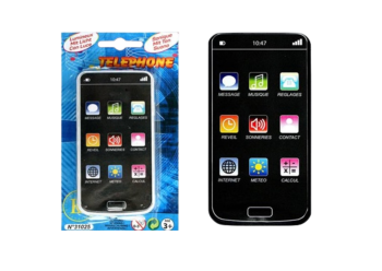 LPB31025 - Smartphone en plastique avec son et lumiere - 19 cm - Modèle aléatoire