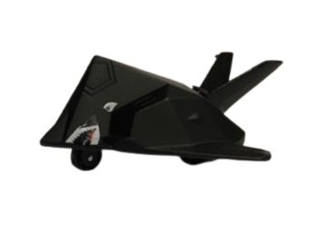 NEW01277J - Avion de chasse noir à friction