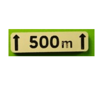 MCD-026 - Panonceau signalisation Sur 500m - En kit