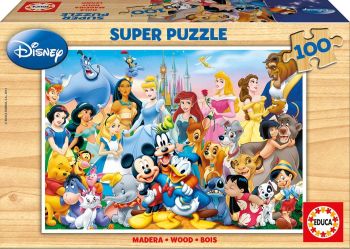EDU12002 - Puzzle 100 Pièces Personnages de DISNEY