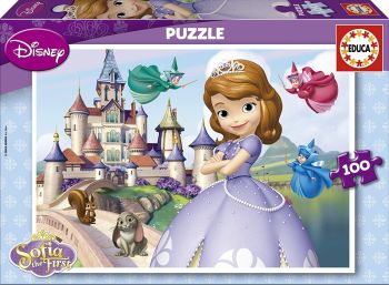 EDU15928 - Puzzle 100 Pièces PRINCESSE SOFIA 40 x 28 cm