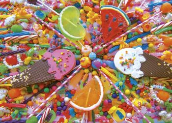 EDU16271 - Puzzle 500 Pièces Bonbons 48 x 34 cm