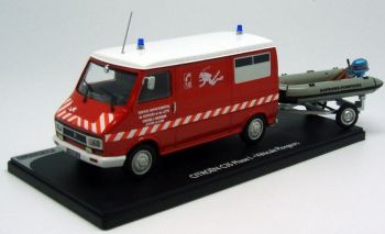 ELI101611 - CITROEN C35 Phase 1 pompier d'Eure et Loire plongeur avec embarcation et remorque