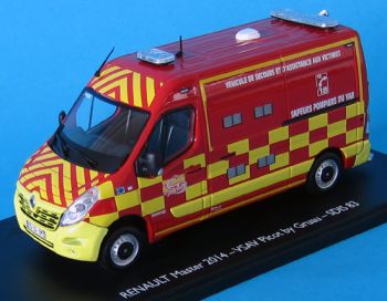 ELI115750 - RENAULT Master pompier 2014 VSAV du Var limité à 504 exemplaires