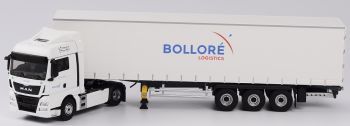 ELI116147 - MAN TGX Euro 6 XXL 4x2 avec semi bachée 3 essieux Tautliner Bollore Logistics
