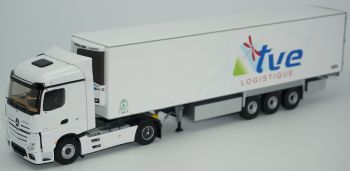 ELI116291 - MERCEDES BENZ Actros 2 4x2 avec semi frigo CHEREAU 3 essieux TVE Logistique