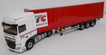 ELI116569 - DAF XF My 2017 Space Cab 460 4x2 et remorque Tautliner transport TC