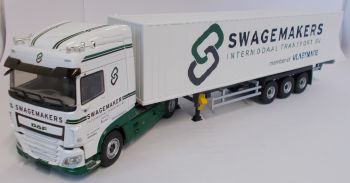 ELI116621 - DAF XF 480 My 2017 Space cab 4x2 et remorque porte container avec container Swagemakers