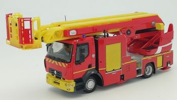 ELI116643 - RENAULT D16 pompier Riffaud Gimaex EPC 33 PRX-B grande échelle jaune avec divers décalques limité à 700 exemplaires