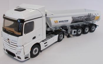 ELI116644 - MERCEDES BENZ Actros 2 Streamspace 4x2 et remorque benne transport Wielton