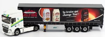 ELI116659 - DAF XF My 2017 Space Cab 460 4x2 transport Bray et remorque Tautliner marquage Grillo Bois