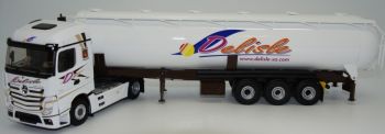 ELI116711 - MERCEDES BENZ Actros 5 1845 Streamspace 4x2 et citerne pulvée transports Delisle
