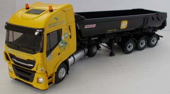 ELI116751 - IVECO Stralis NP 4x2 et remorque benne basculante Fruehauf transports Delmonico Dorel