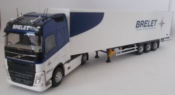 ELI116760 - VOLVO FH4 Globetrotter 460 4x2 et remorque caisse rigide transports Brelet