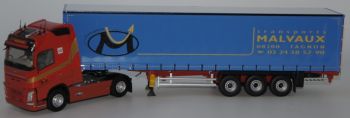 ELI116765 - VOLVO FH4 500 Globetrotter 4x2 et remorque bâchée Tautliner Transports Malvaux