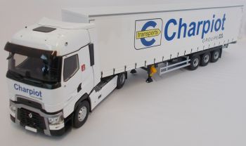 ELI116828 - RENAULT High 4x2 et remorque bâchée Fruehauf Transports CHARPIOT