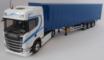 ELI116836 - SCANIA S 500 4x2 et remorque Tautliner bâchée Transports BIOLO
