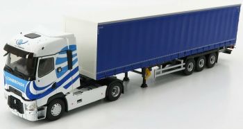 ELI116839 - RENAULT T Hight 4x2 et remorque Tautliner Transports COMBRONDE