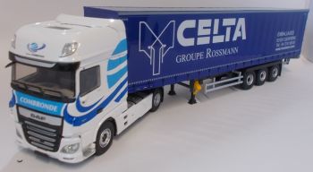 ELI116842 - DAF XF MY 2017 Super Space Cab 530 4x2 et remorque Tautliner Celta Transports COMBRONDE
