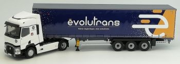 ELI116851 - RENAULT T 460 4x2 et remorque Tautliner Transports EVOLUTRANS