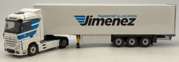 ELI116870 - MERCEDES BENZ Nouvel Actros 1851 4x2 et remorque fourgon Transports JIMENEZ