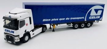 ELI116877 - RENAULT T 4x2 et remorque Tautliner Transports GELIN