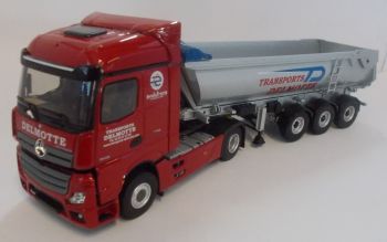 ELI116887 - MERCEDES BENZ Actros 5 1848 4x2 et remorque benne Fruehauf Transports DELMOTTE