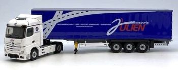 ELI116907 - MERCEDES BENZ Actros 5 1851 4x2 et remorque Tautliner Transports JULIEN