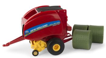 ERT13923 - Presse à balles rondes NEW HOLLAND Roll- Belt 560 avec 2 round baller