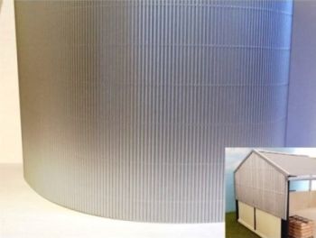 FB036A - Carton ondulé Argent - 50 x 70 cm