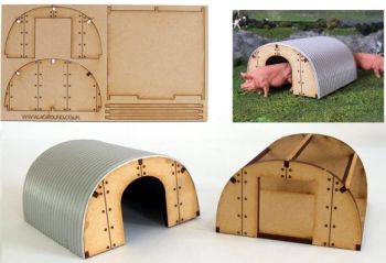 FB055 - Abri à cochons en Kit - En miniature