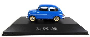MAGARG04 - FIAT 600D 2 portes 1962 bleue vendue sous blister