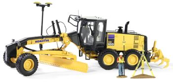 FIGE50-3264T - Niveleuse KOMATSU GD655-5 GPS Topcon avec géomètre et GPS