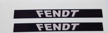 FM19701 - Lot de 2 autocollants pare-brise FENDT "Noir et gris"