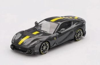 BBRFER64009 - FERRARI 812 Competizione 2024 Gris avec bande jaune