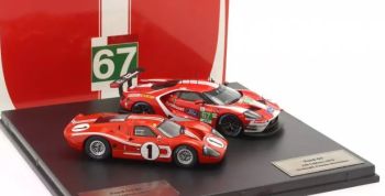IXO-SP-FGT-43003-SET - FORD GT #67 2019 et FORD GT40 #1 1967 des 24h du Mans