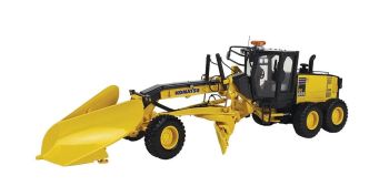 FIGE50-3266 - Niveleuse komatsu GD655-5 avec V-Plow & wing