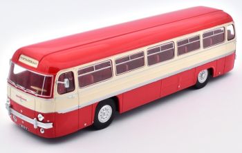 G1255053 - BUS de ligne de Fontainebleau CHAUSSON ANG 1956 rouge et crème