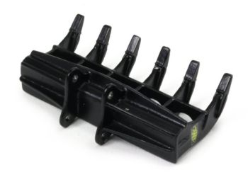GF76B - Godet râteau BMC Noir - pour pelle de 25 à 35 Tonnes