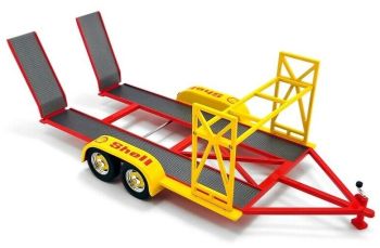 GMP-18948 - Plateau porte voiture 2 essieux SHELL pour véhicule ech 1/18