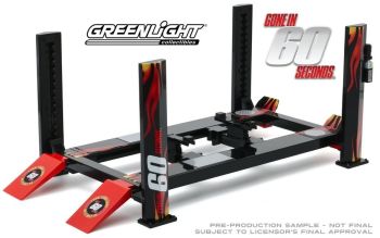 GREEN13580 - Pont élévateur 4 pieds 60 Secondes Chrono pour véhicule échelle 1/18 à assembler