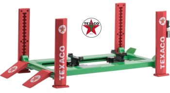 GREEN13590 - Pont élévateur 4 pieds TEXACO pour véhicule échelle 1/18 à assembler