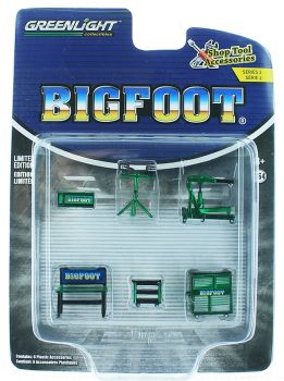 GREEN16040-AVERT - Outils d'atelier BIGFOOT ech 1/64 vert Version Green Metal