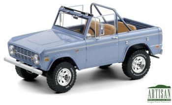 GREEN19099 - FORD Bronco Sport 1969 bleu hard top ouvert
